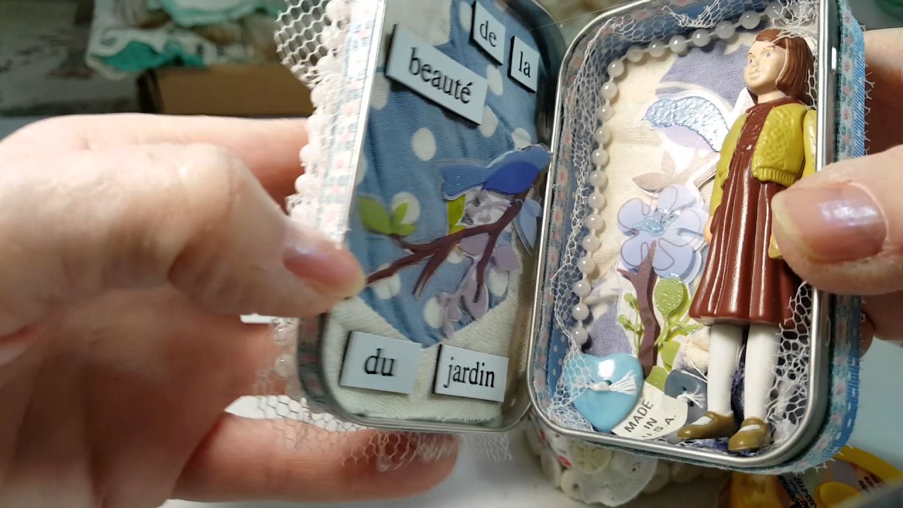 2 altered altoid tin boxes
