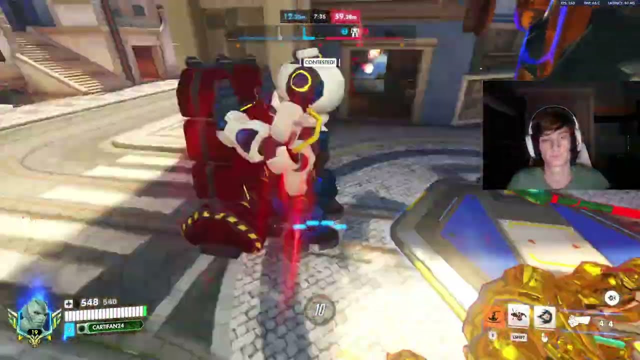 Overwatch Rank 1 Doomfist Cartifan Путь к 1-му месту в рейтинге в роли Думфиста