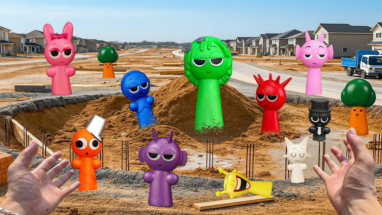 A Surprising Day at the Construction Site with Sprunki!