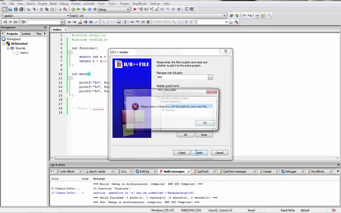Imparare C - Tutorial 45 - Classi di memorizzazione