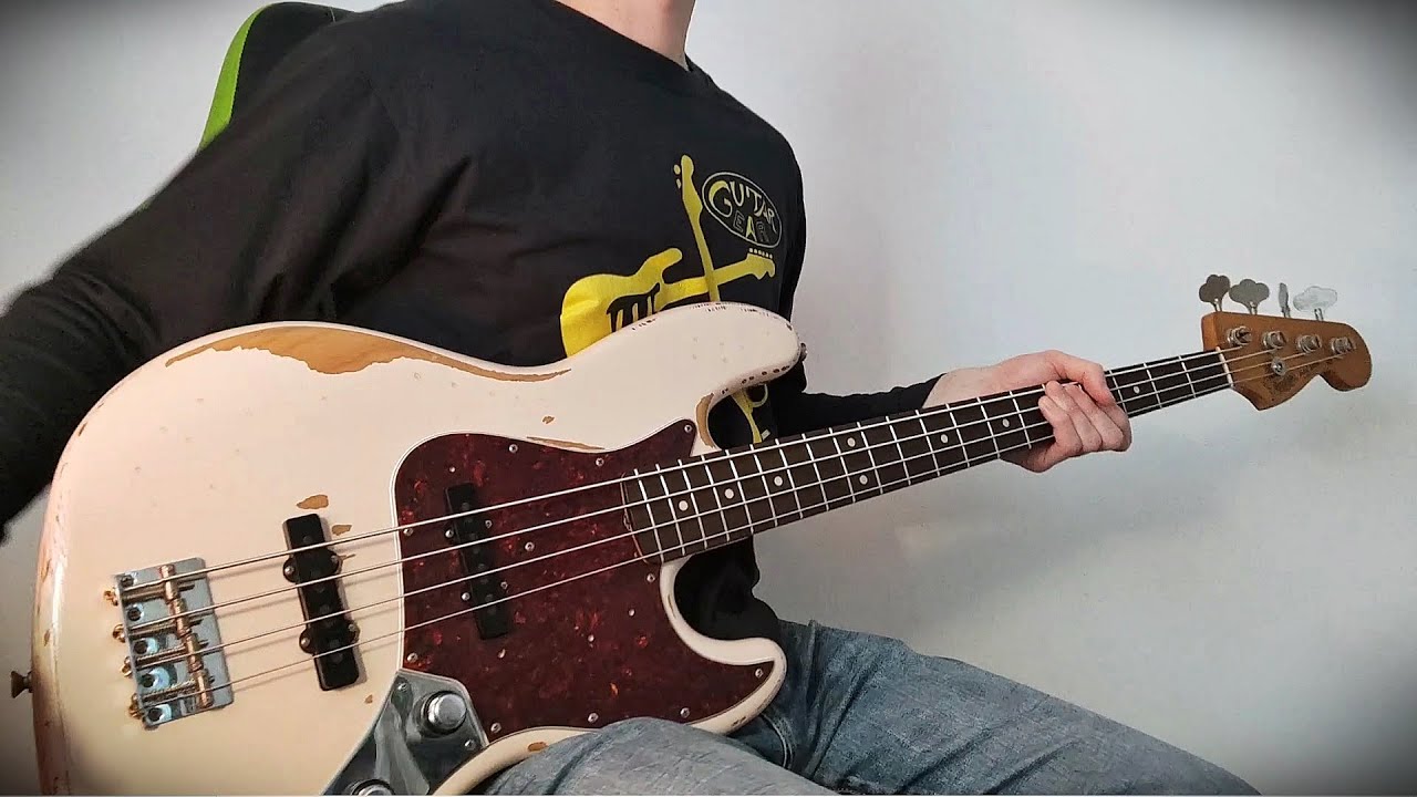 FENDER Flea Jazz Bass RW Roadworn Shell Pink - Bass Sound