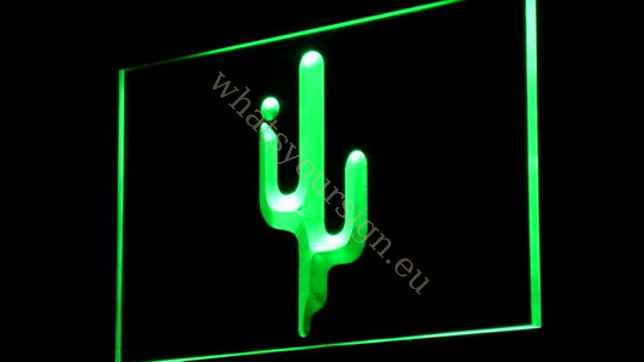 Cactus - LED neon light sign display