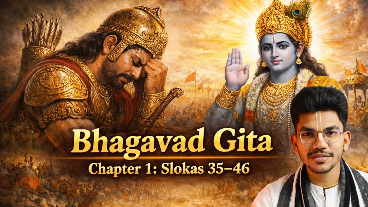 Bhagavad Gita | Chapter 1 Slokas 35–46 | అర్జునుడు యుద్ధాన్ని ఎందుకు నిరాకరించాడు?