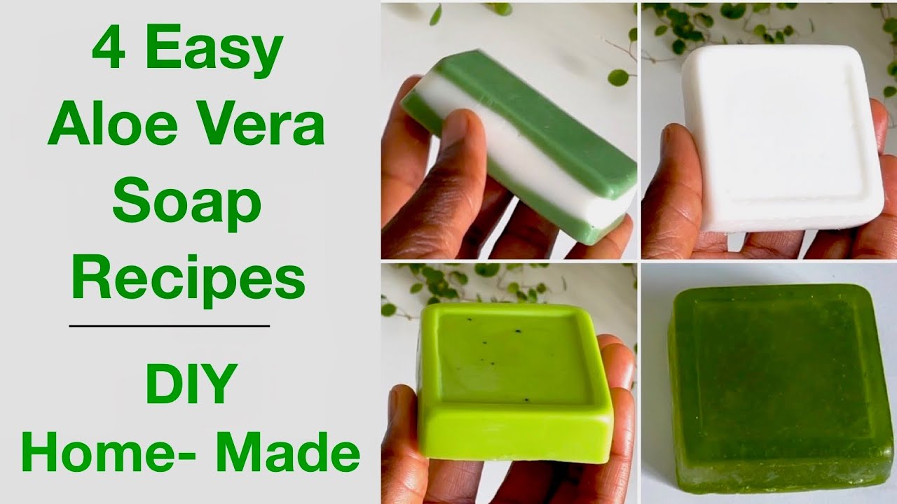 Make ALOE VERA SOAP For GLOWING SKIN At Home (4 Ways) (Easy Tutorials)