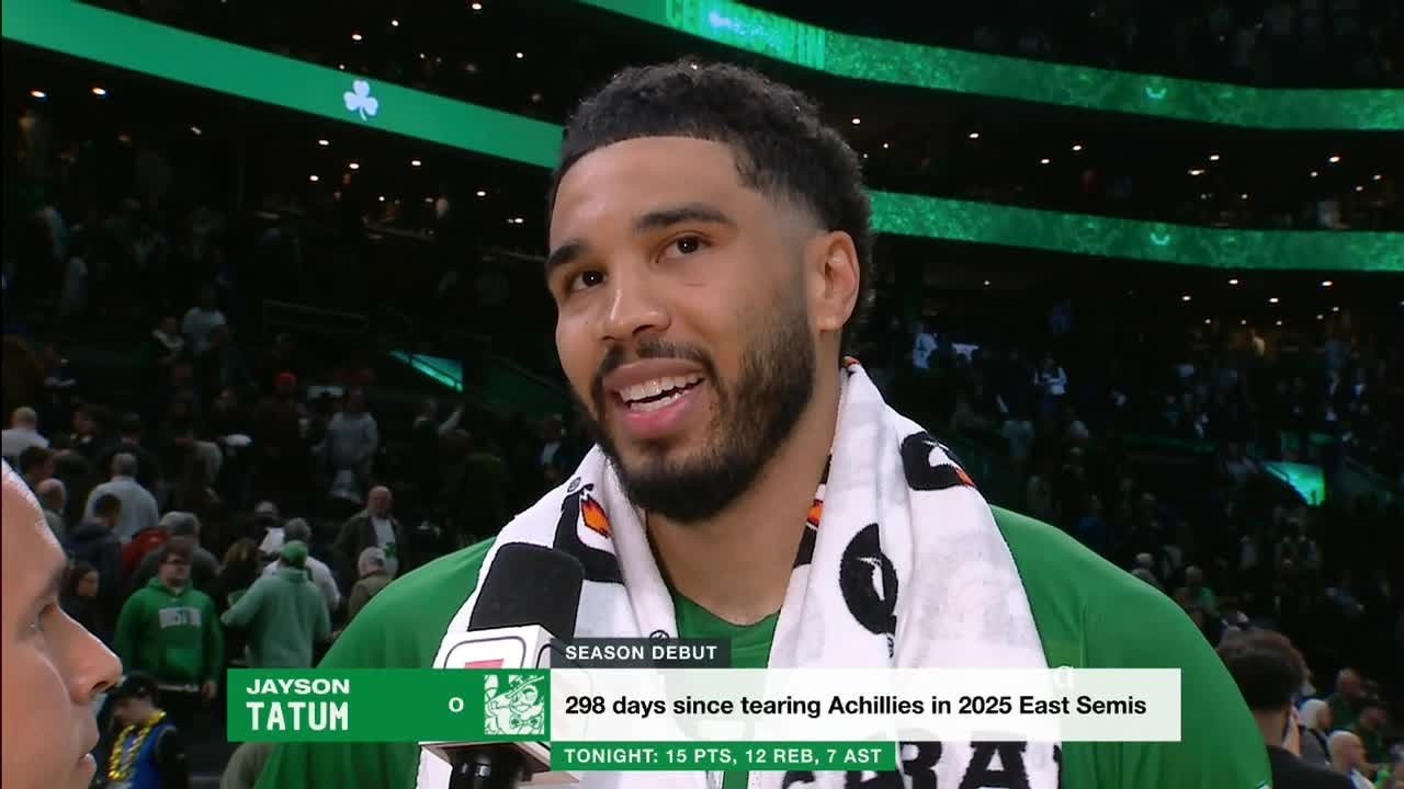 Jayson Tatum reflects on his journey back from injury | NBA on ESPN