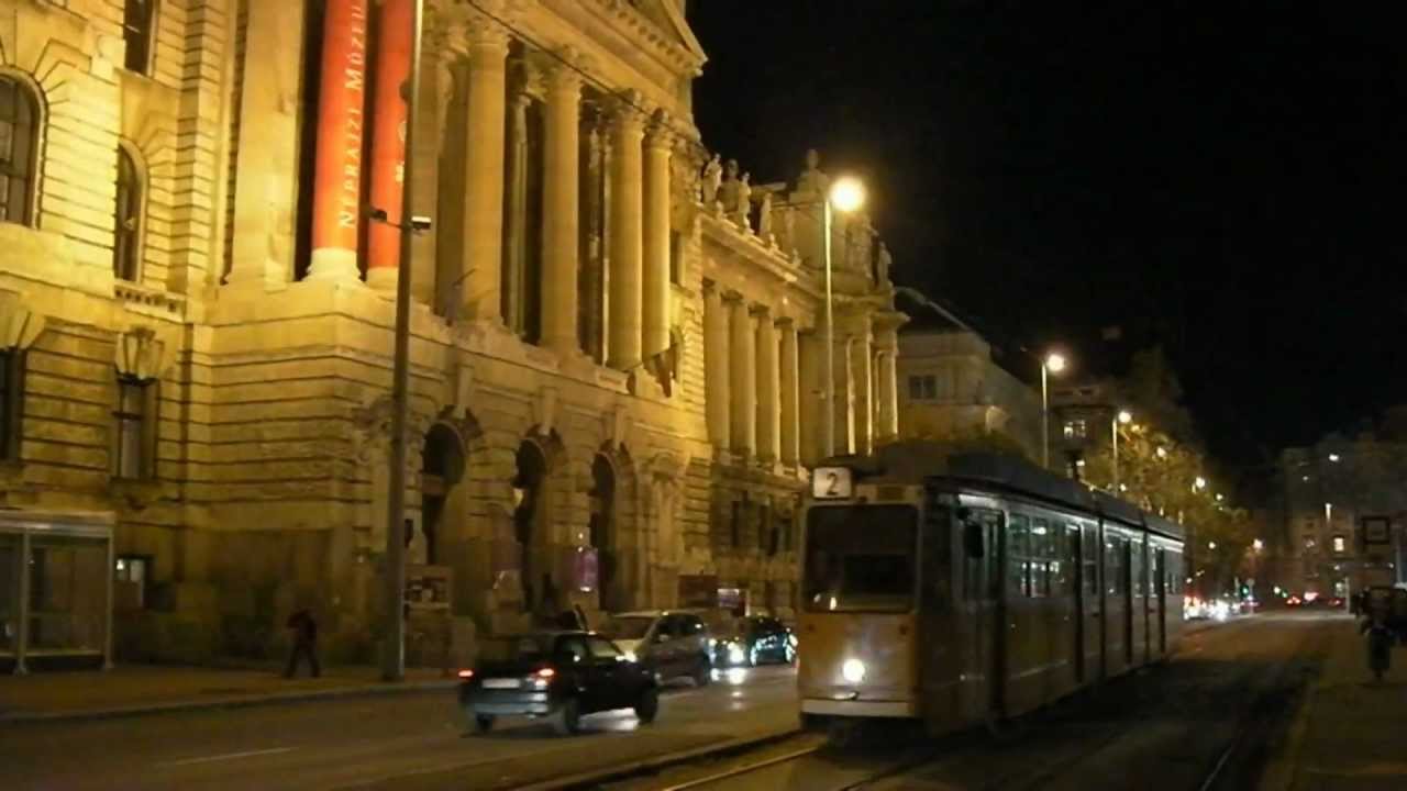 After dark on Budapest's streets