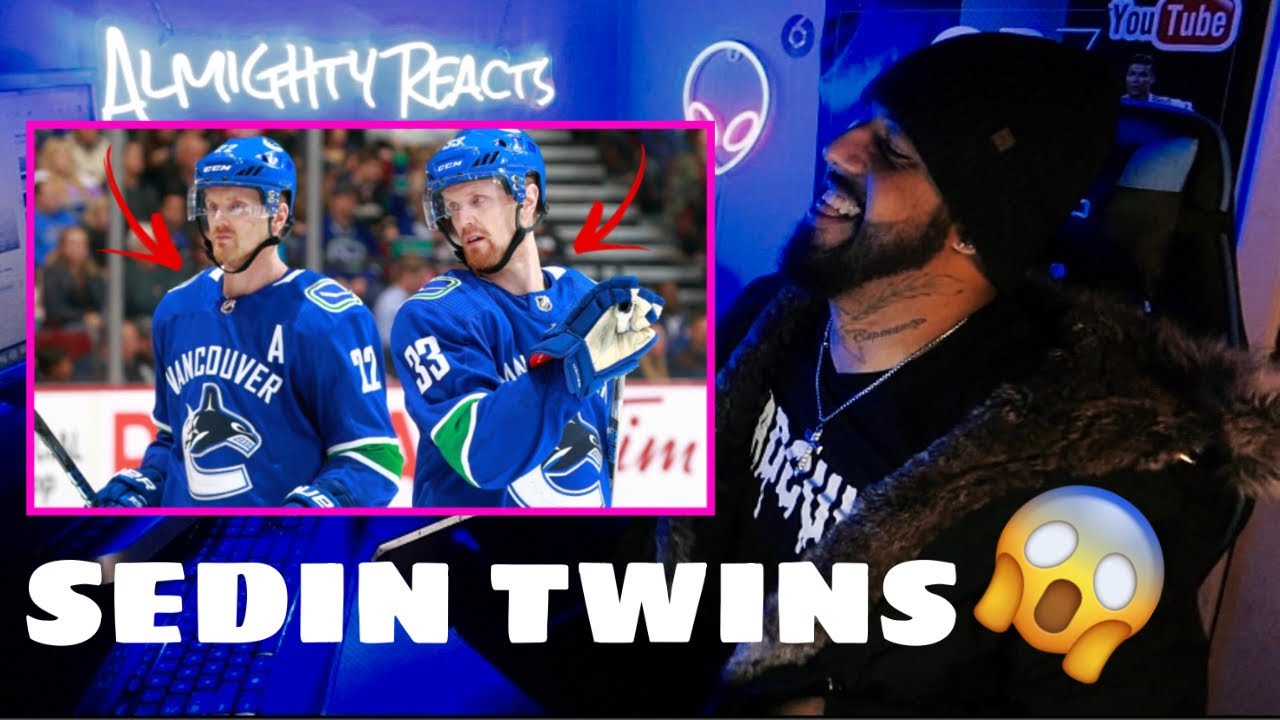 Reacting to • SEDIN TWINS TOP 10 NHL PLAYS OF ALL TIME! • like having a cheat code In real life 😱
