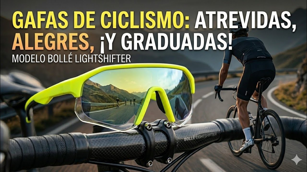 Gafas de ciclismo graduadas para gente alegre || centro óptico LAS ARTES