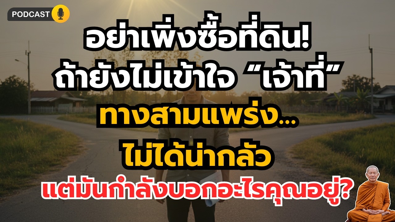 อย่าเพิ่งซื้อที่ดิน! ถ้ายังไม่ได้ฟังเรื่อง “เจ้าที่” และทางสามแพร่ง ที่ไม่มีใครบอก | ธรรมะสู่ความสุข