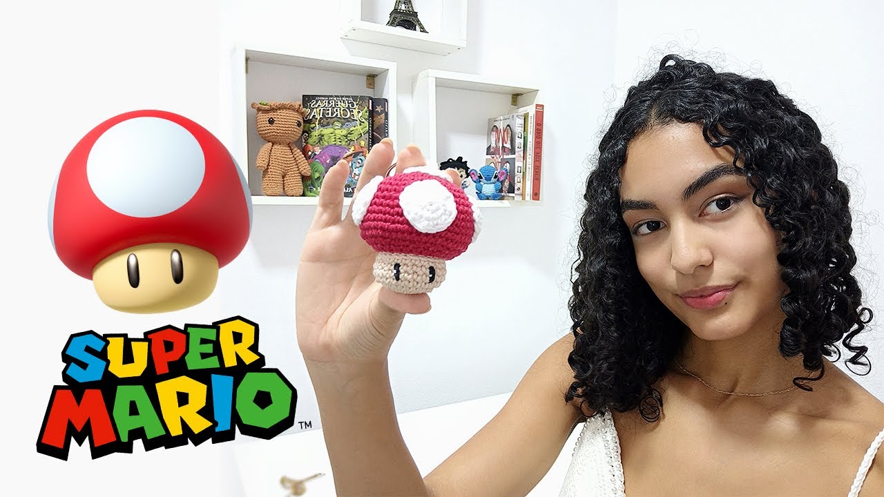 Aprenda a Fazer um Cogumelo Super Mario (Amigurumi) [LEGENDADO]