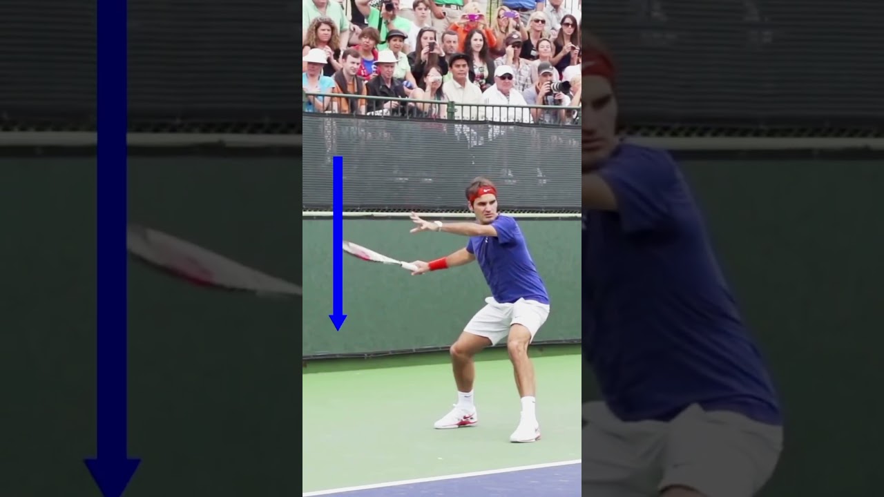 GENERATE SPIN AND POWER LIKE FEDERER💥 #tennis  #shorts