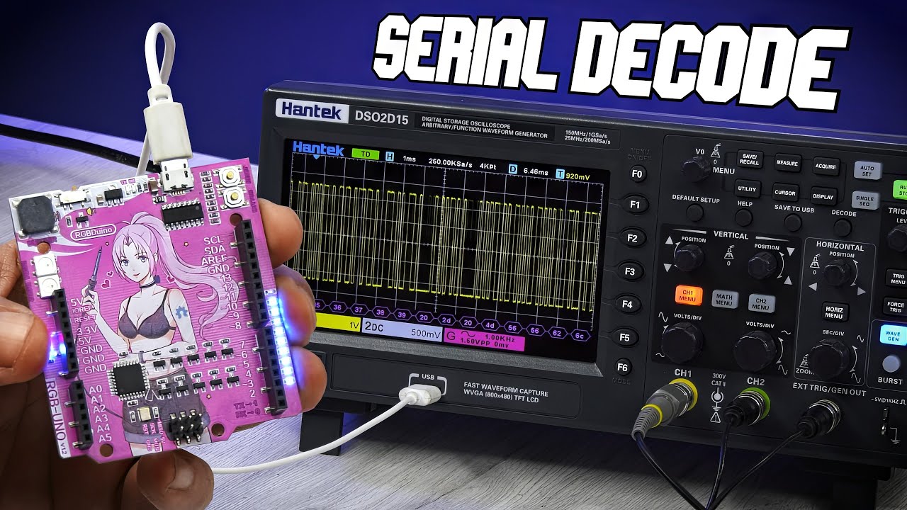 Il mio nuovo oscilloscopio con decodifica seriale e non solo: Hantek DSO2D15 Review