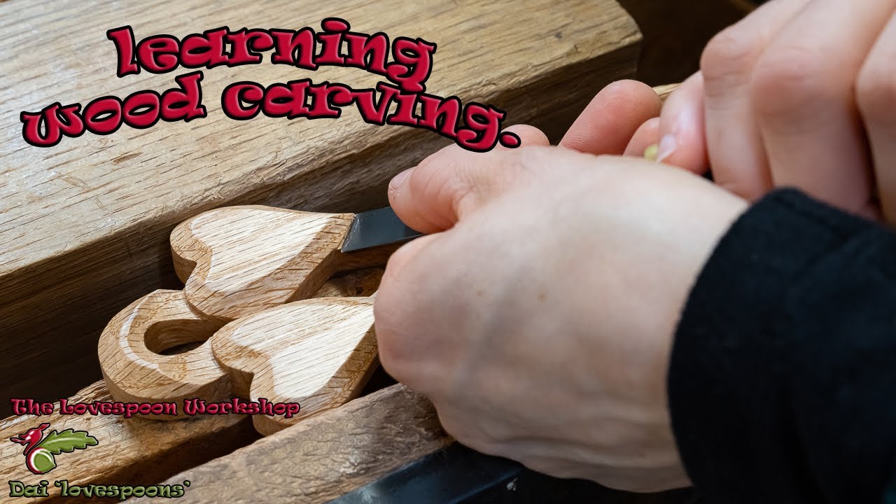 Teaching my wife wood carving (finding the cutting angle)