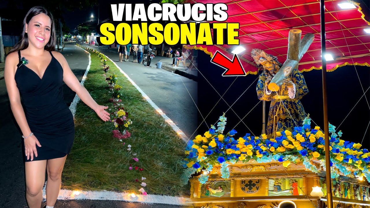 Así Se VIVIÓ El Primer Viacrucis  en Sonsonate El Salvador *TRADICIONES De Mi Pueblo*