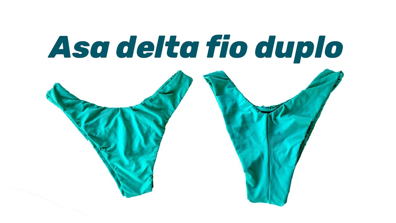 calcinha asa delta fio duplo link dos moldes na descrição do vídeo