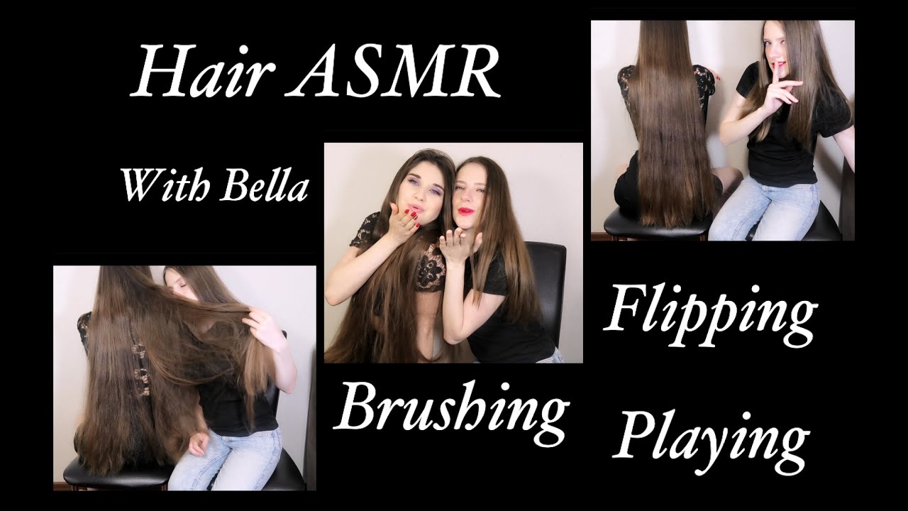 ASMR for hair lovers with Bella! Sensual hair play and comb!(short)