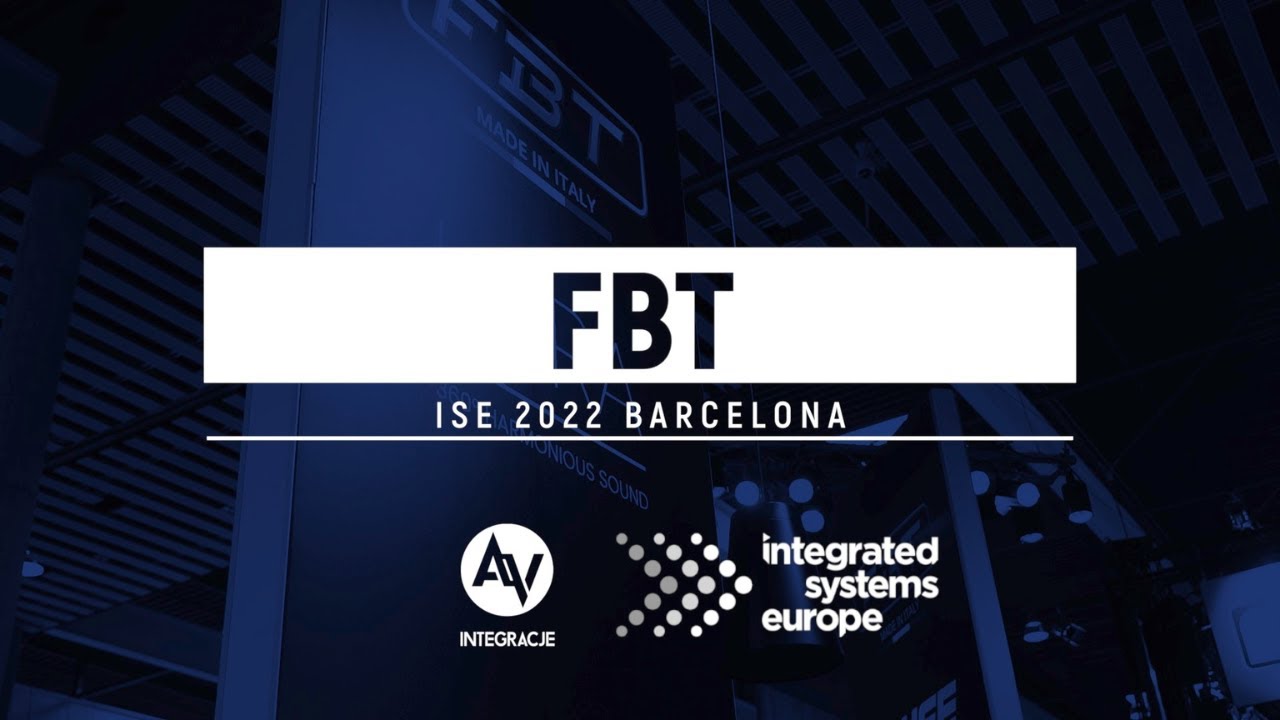 Marka FBT w ofercie SoundTrade. Kolumny instalacyjne, wzmacniacze, systemy DSO. ISE2022.