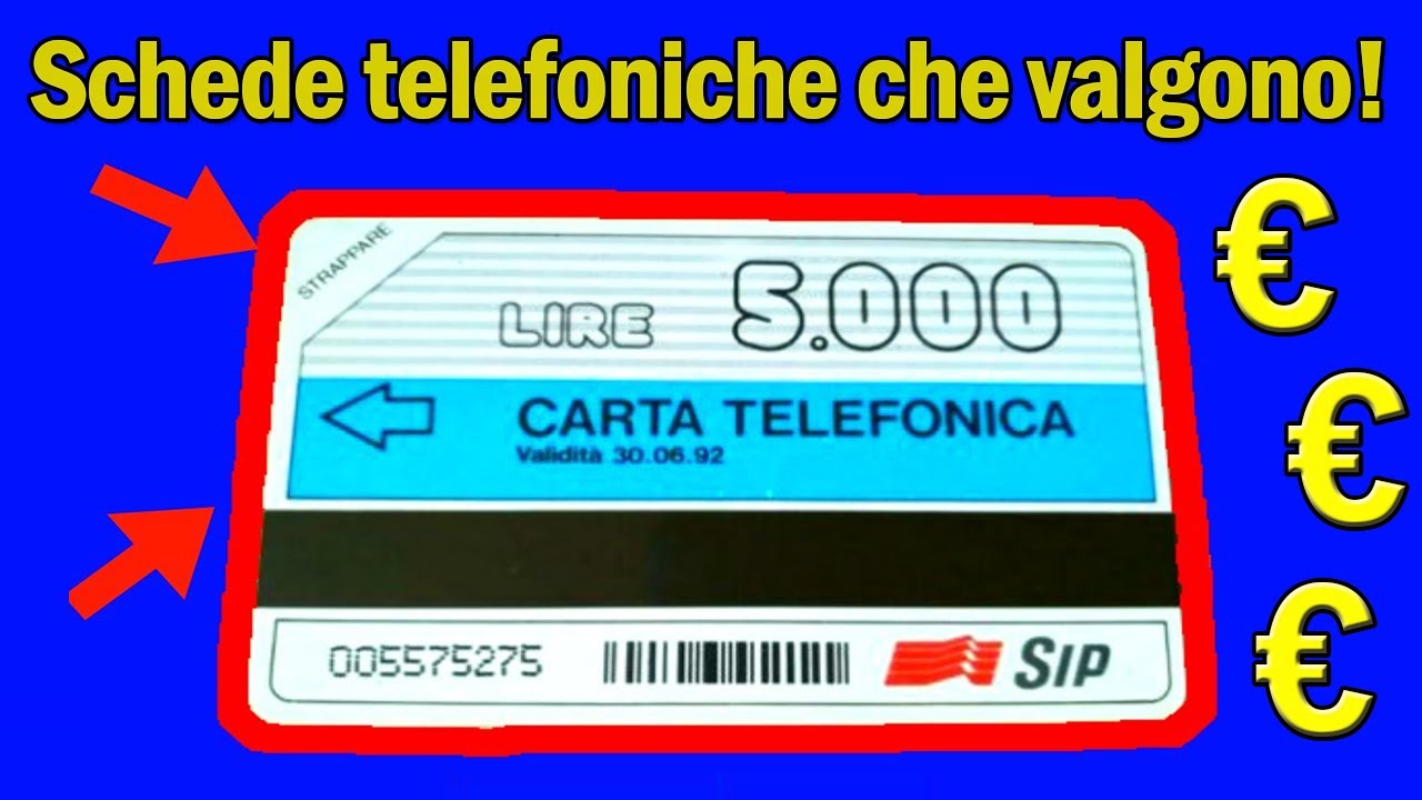 SCHEDE TELEFONICHE CHE VALGONO!
