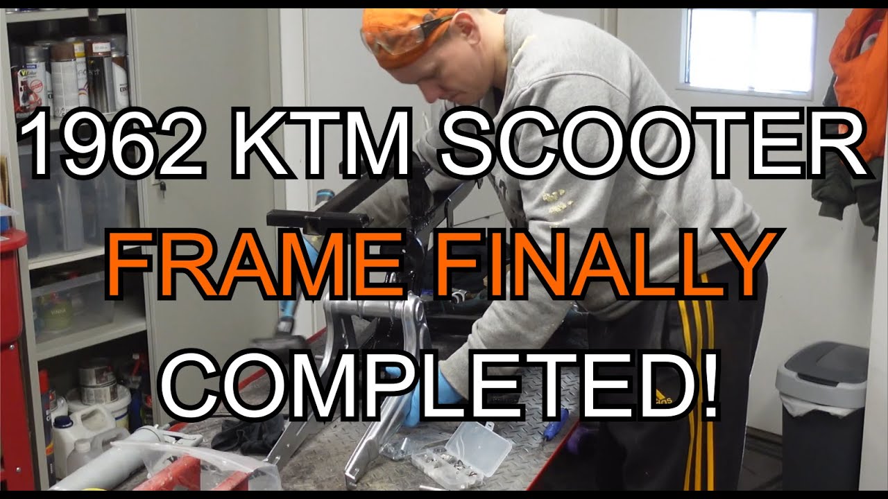 EP14 - Restoring frame -Part 3/3 - KTM Ponny De Luxe 1962 -  Scooter Restoration