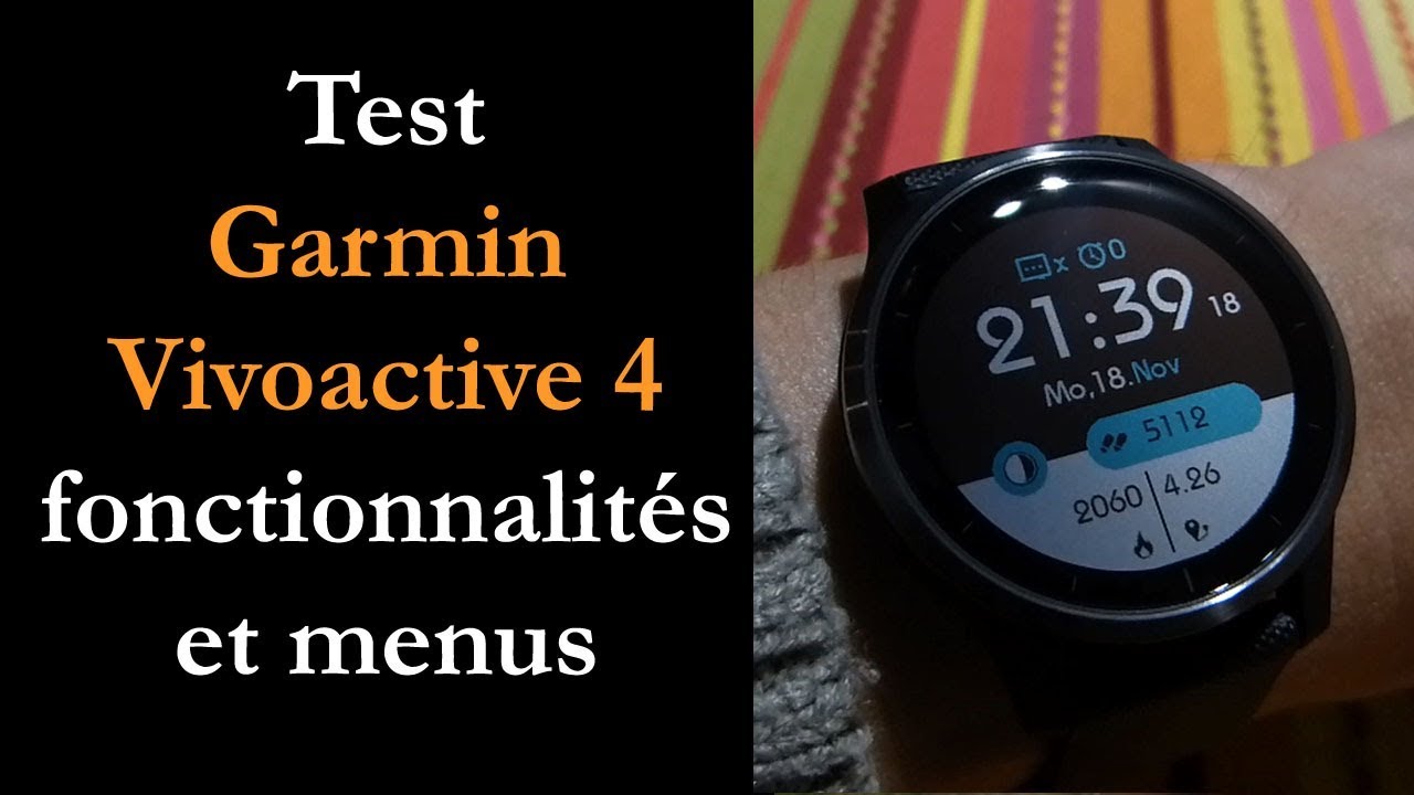 Test Vivoactive 4 : montre GPS connectée polyvalente