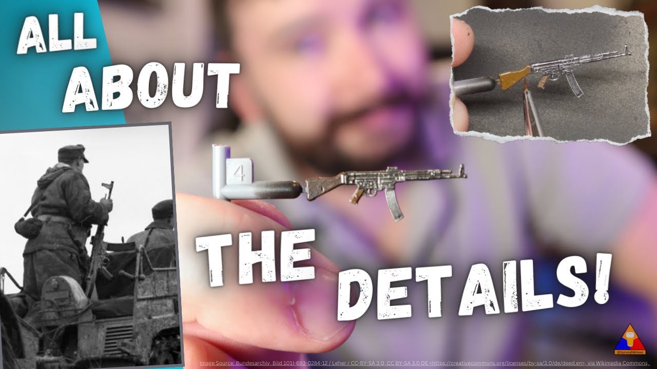 How to Paint 1/35 Scale Figure Weapons | StG 44 | Plastic Scale Model Tutorial