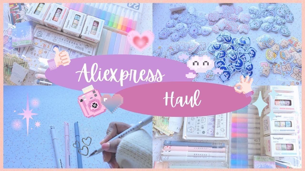 Aliexpress journal supplies unboxing