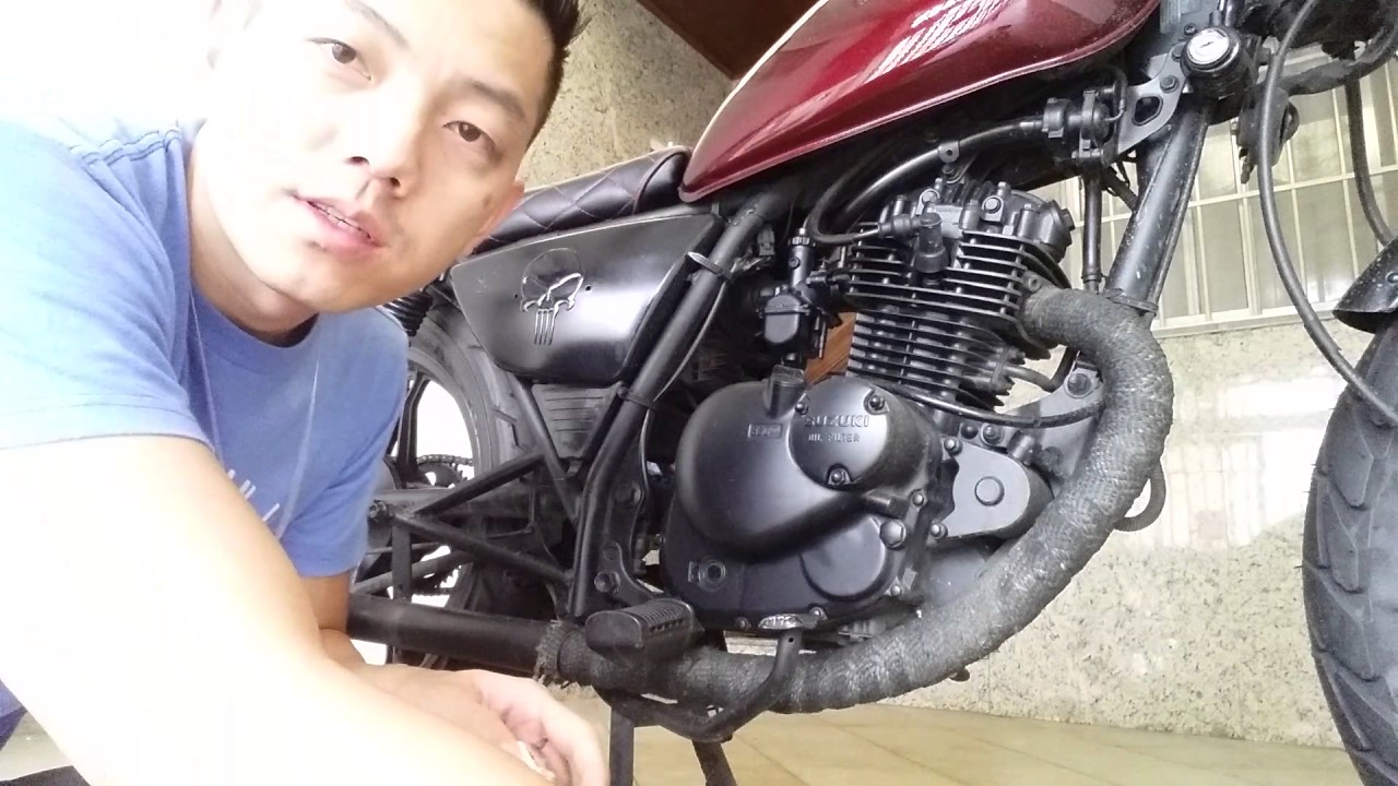 Instalando comando avançado Intruder 125 dalavas café racer / bobber / brat / scrambler
