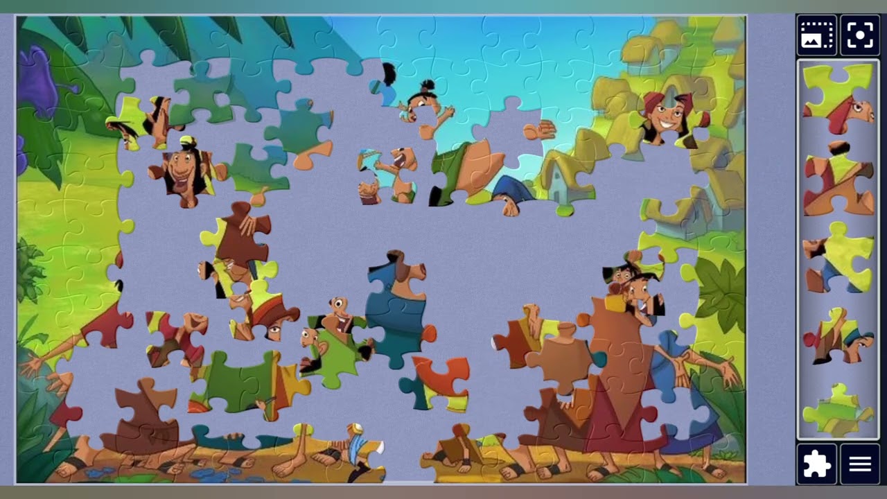 Village Celebration with kuzco👨‍👩‍👦🌾🌈🎉🎊✨️🪄//jigsaw puzzles🧩//jigsaw puzzles journey🧩//puzzlesArt🧩🧩//