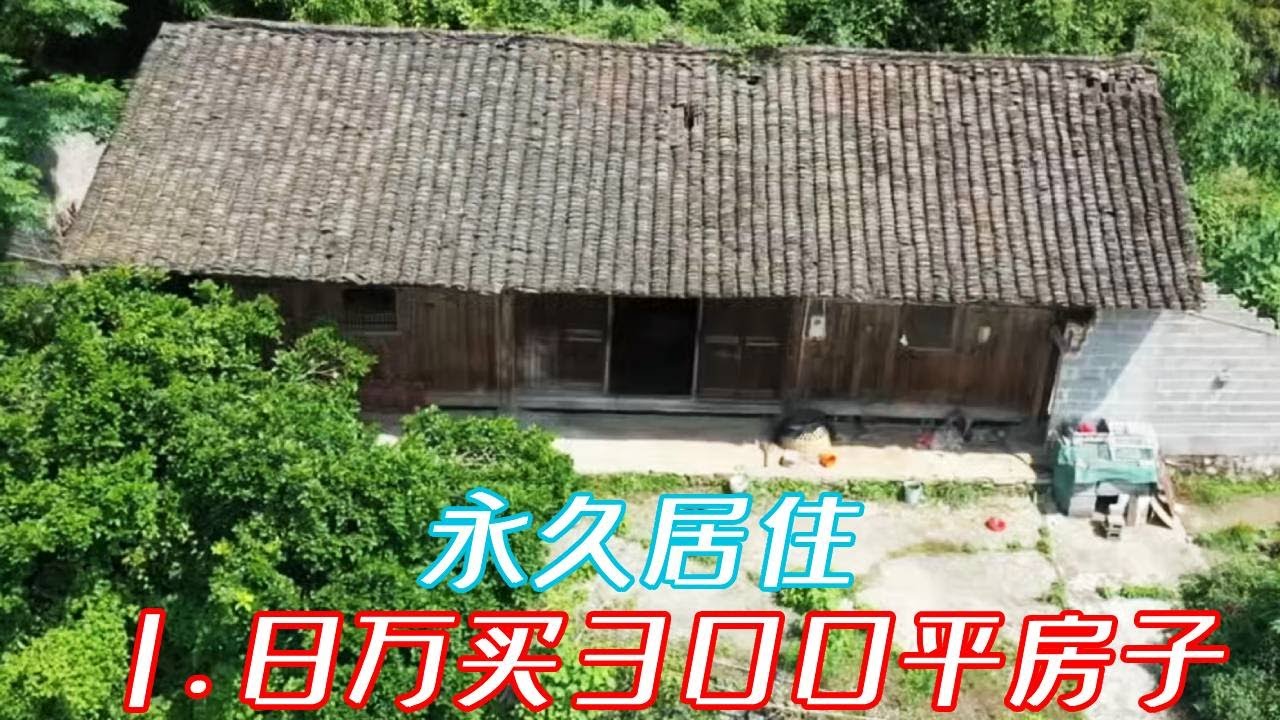 1.8万买栋300平农村房子，门前可以钓鱼，养鸡种菜自己动手丰衣足食#老房改造#木屋#院子改造#康居别院