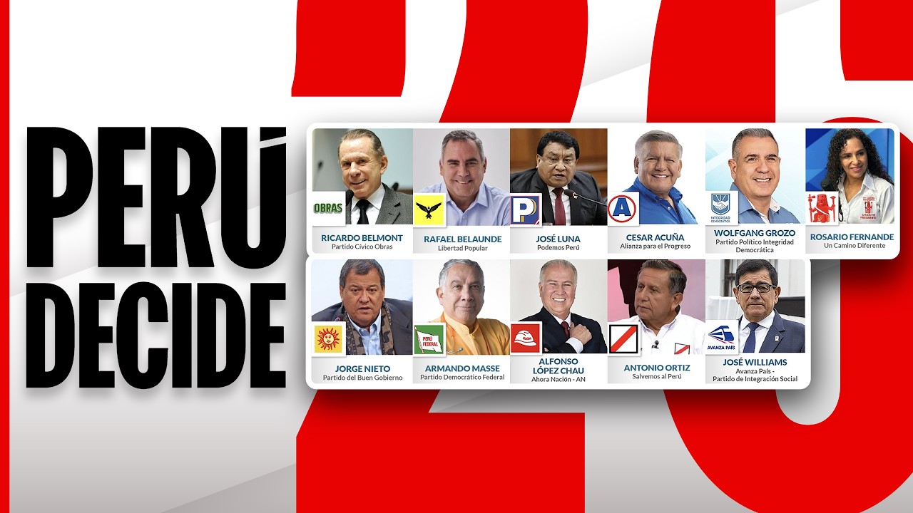 EN VIVO DEBATE PRESIDENCIAL JNE - PER&Uacute; 2026