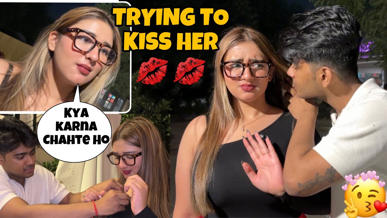 Trying to Kișș 💋 Her In Public Making Her Awkward *She Got Angry 😡