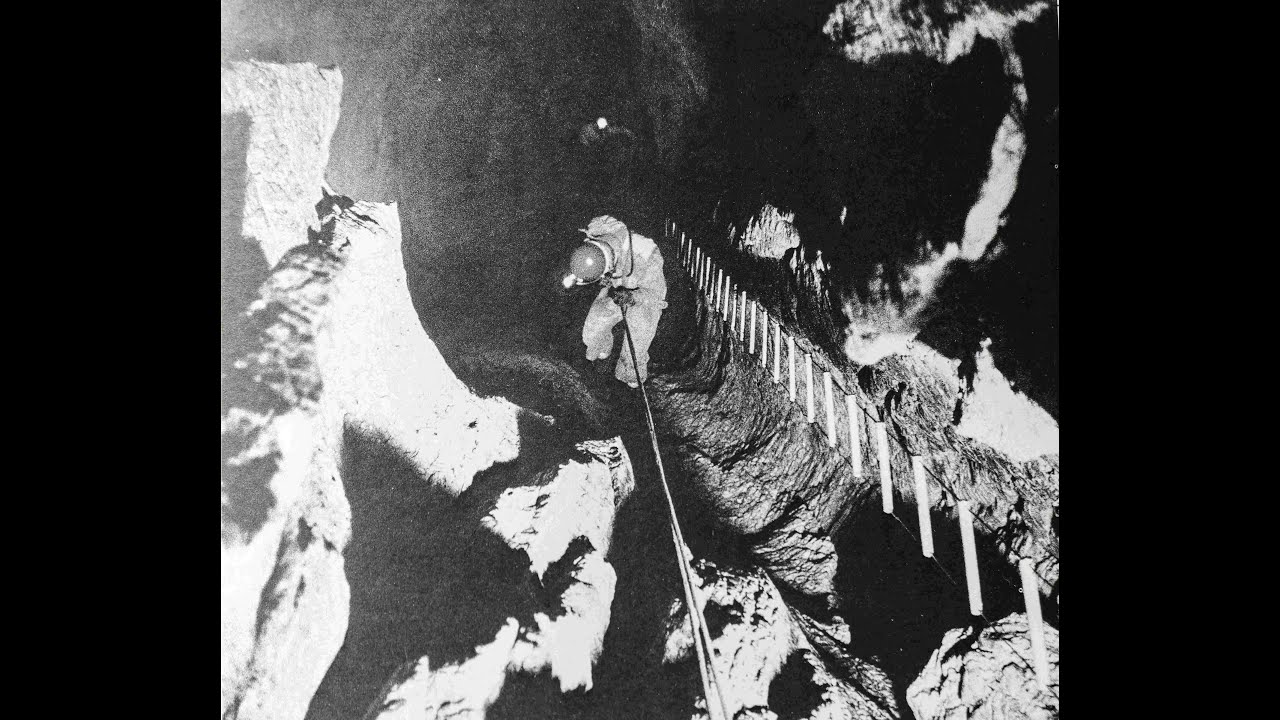 Première recherche spéléo sur le lapiaz de Sornin au Gouffre Berger et le record du monde en 1954
