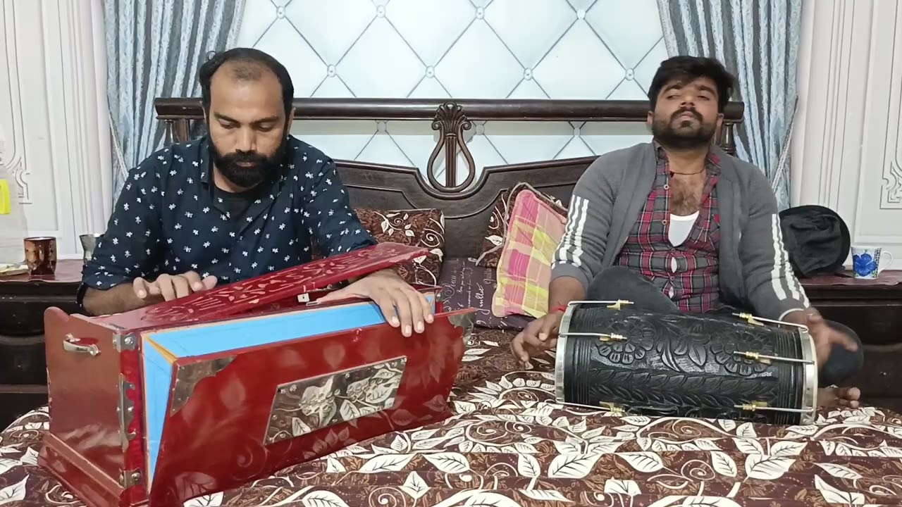 Main Rowan Tenu yaad Karke | By Nusrat Fateh Ali | Harmonium play by Adeel Khan | Akash Khan dholak