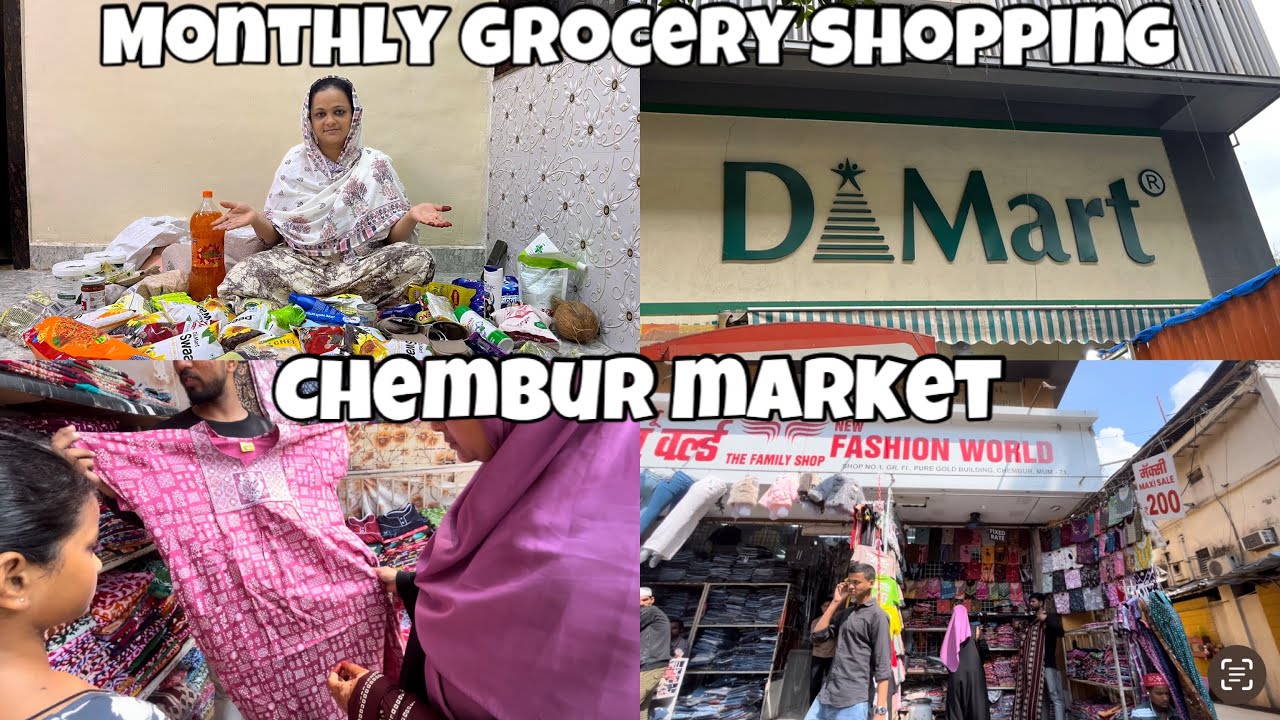 MONTHLY GROCERY SHOPPING || मैने ली CHEMBUR MARKET से मेकसी || D MART VLOG {Yasmeen All Vlogs} 2025