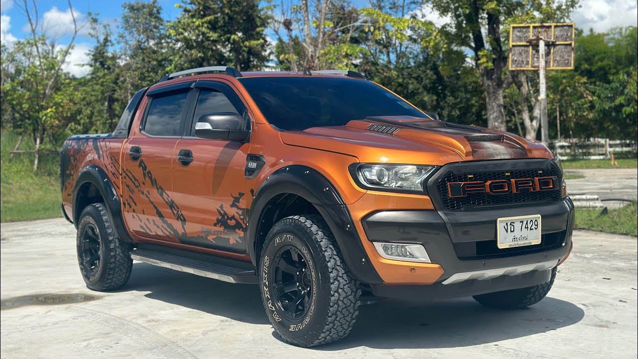 FORD RANGER WILDTRAK 3.2 ดีเซล 4WD DOUBLE CAB ท็อปสุด เกียร์ออโต้ ปี61/2018 ราคา 459,000