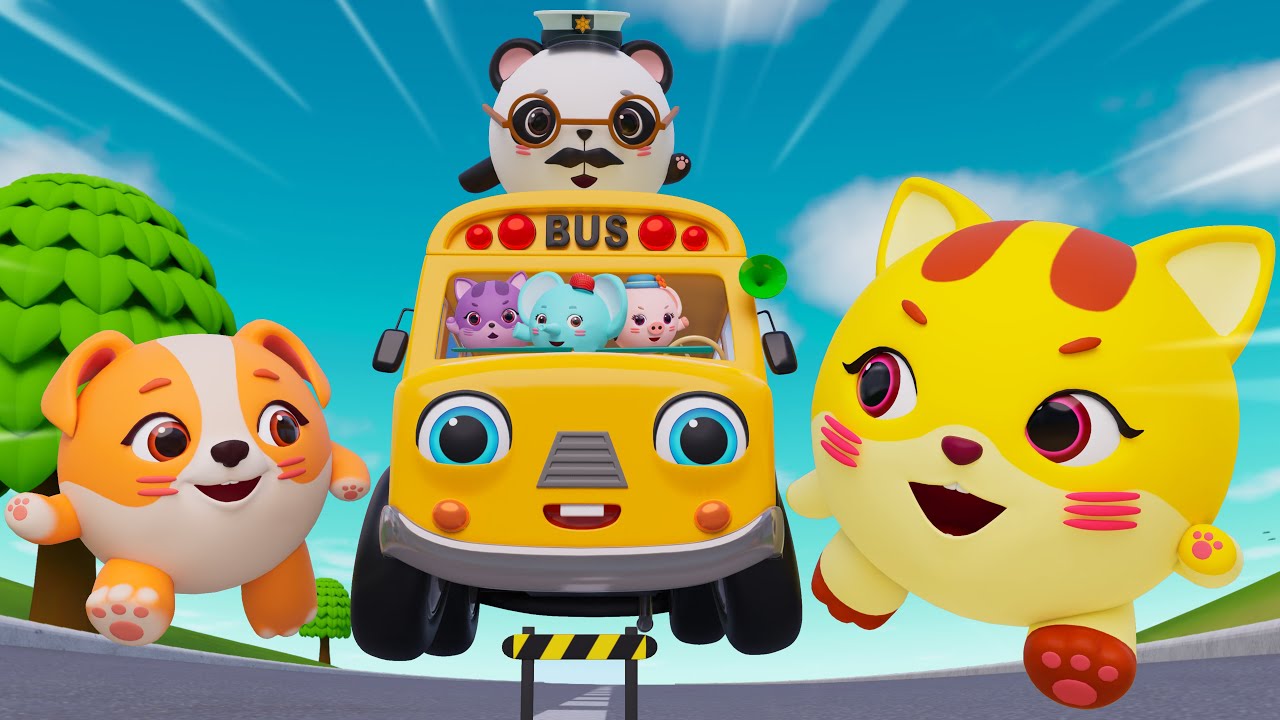 Wheels On The Bus (Go To School) | Wheels On The Vehicle | Nursery Rhymes & Kids Songs - Baby Car TV
