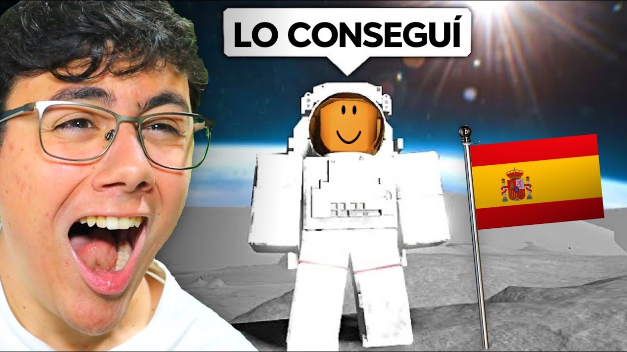 Viajé a la LUNA en Roblox