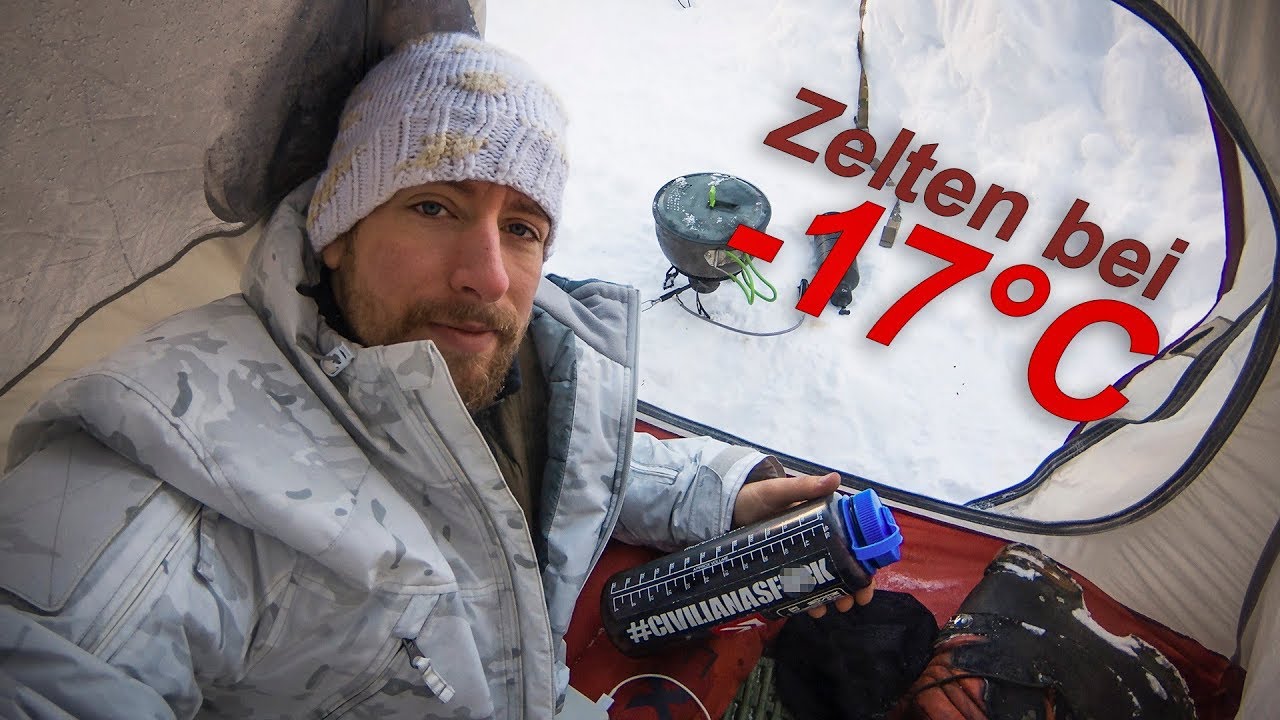 Zelten bei -17°C - Adventure Vlog 22 - Carinthia G250, NatureHike Cloud-Up 2