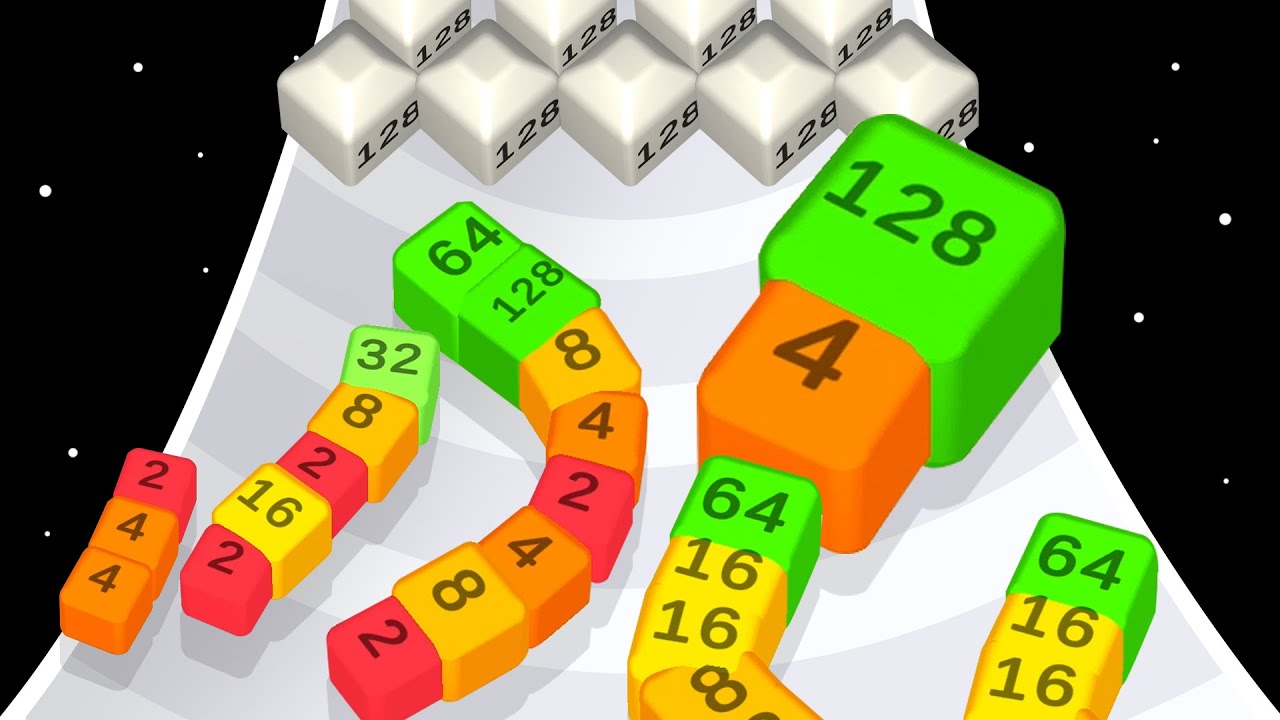 SNAKE ARENA 2048 - ASMR Gameplay 'Colorful Snake' (Max Level)