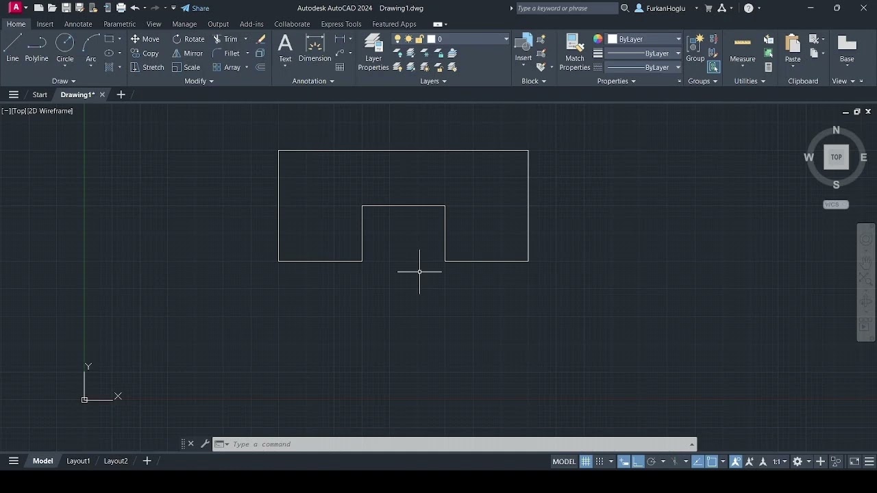 Autocad Line ve PLine Komutlarının Ortho ve Polar ile Kullanımı