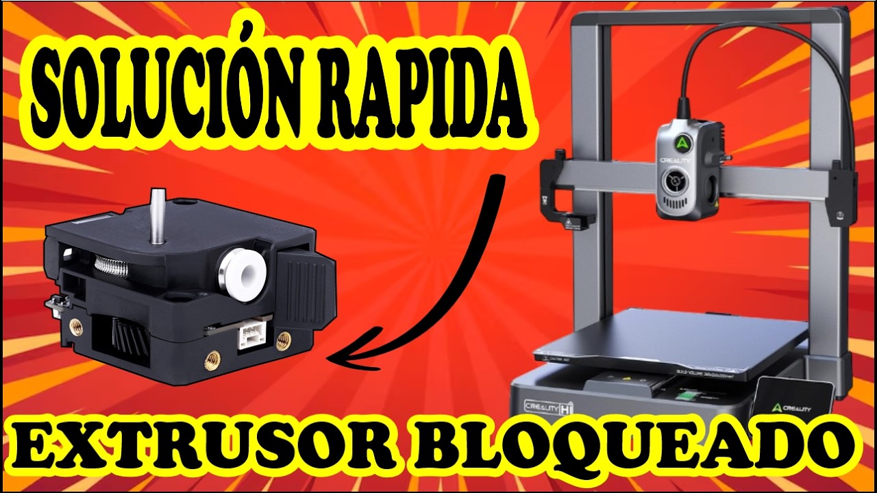 😱 Extrusor tapado por filamento | El error más común en impresoras Creality HI (SOLUCIÓN RAPIDA)