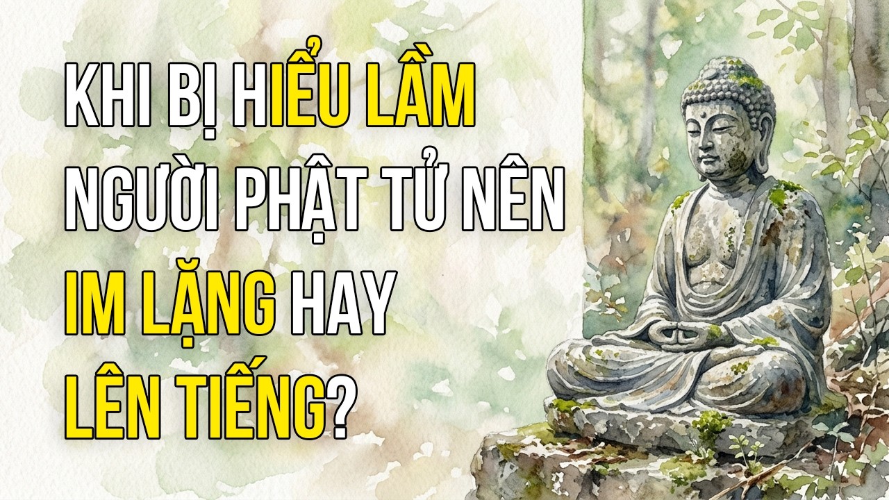 KHI BỊ HIỂU LẦM, NGƯỜI PHẬT TỬ NÊN IM LẶNG HAY LÊN TIẾNG?