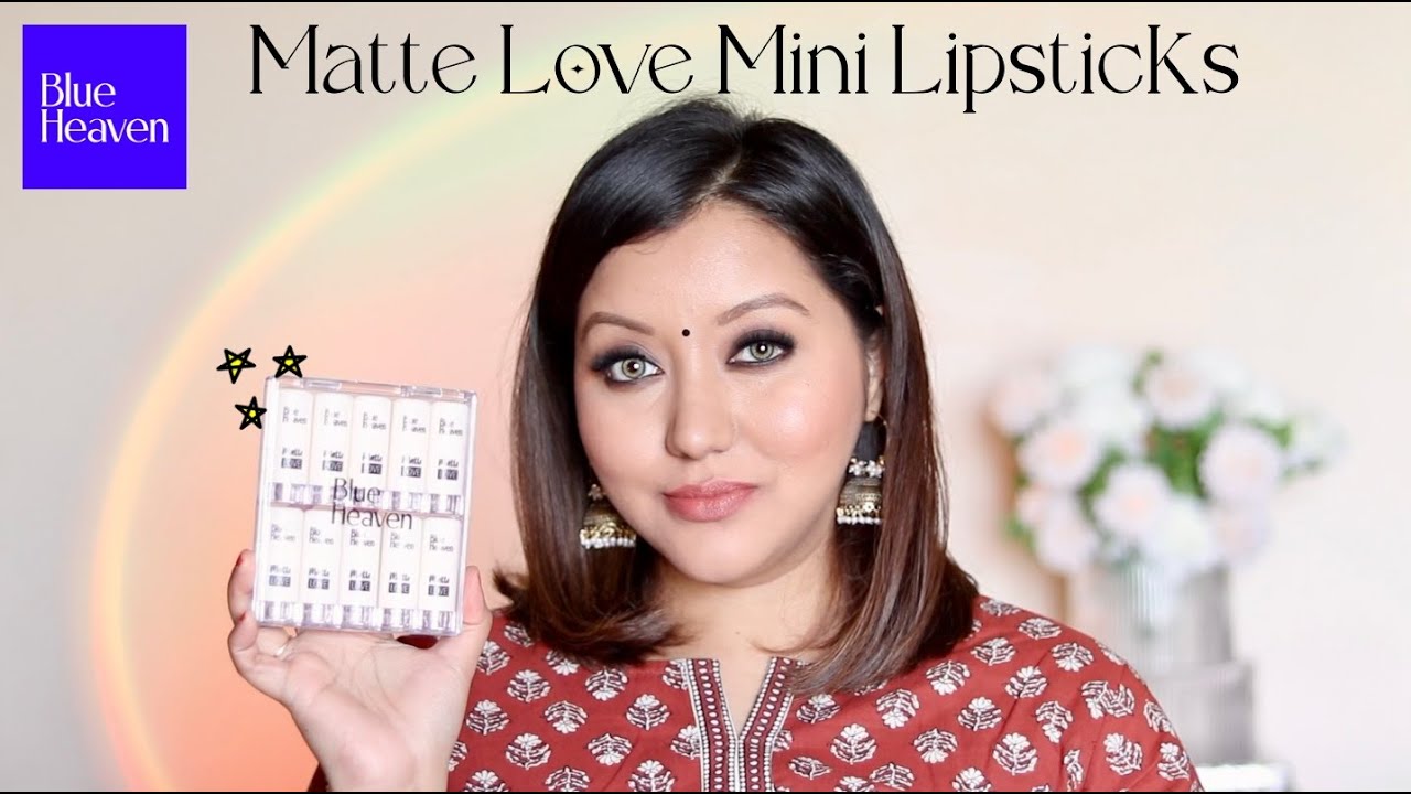 Blue Heaven Matte Love Mini Lipstick Set (Review & Lip Swatches)