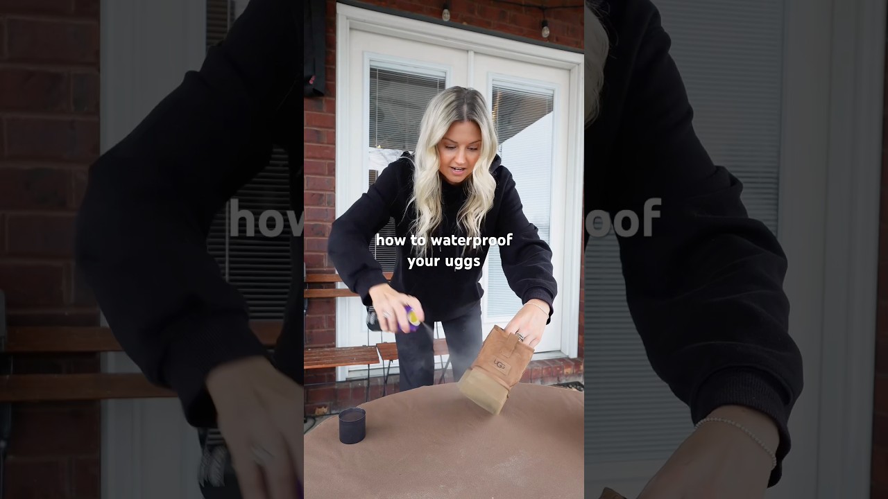 this is how to make your uggs waterproof and stain free 🫶🏼 #uggs #outfitideas #uggboots