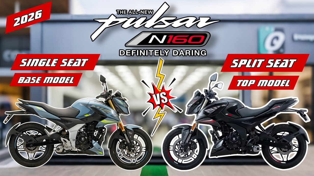 Pulsar N160 Single Seat vs Split Seat Comparison🤔Which Should You Buy?#bajaj#pulsar#n160#review#2026