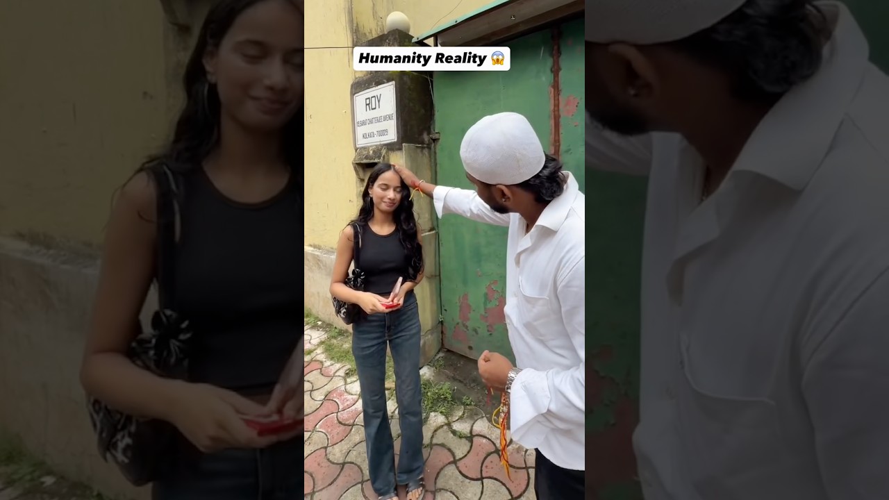 Hindu Muslim Rakshabandhan ❤️💐 social Experiment  #humanity #socialwark #love
