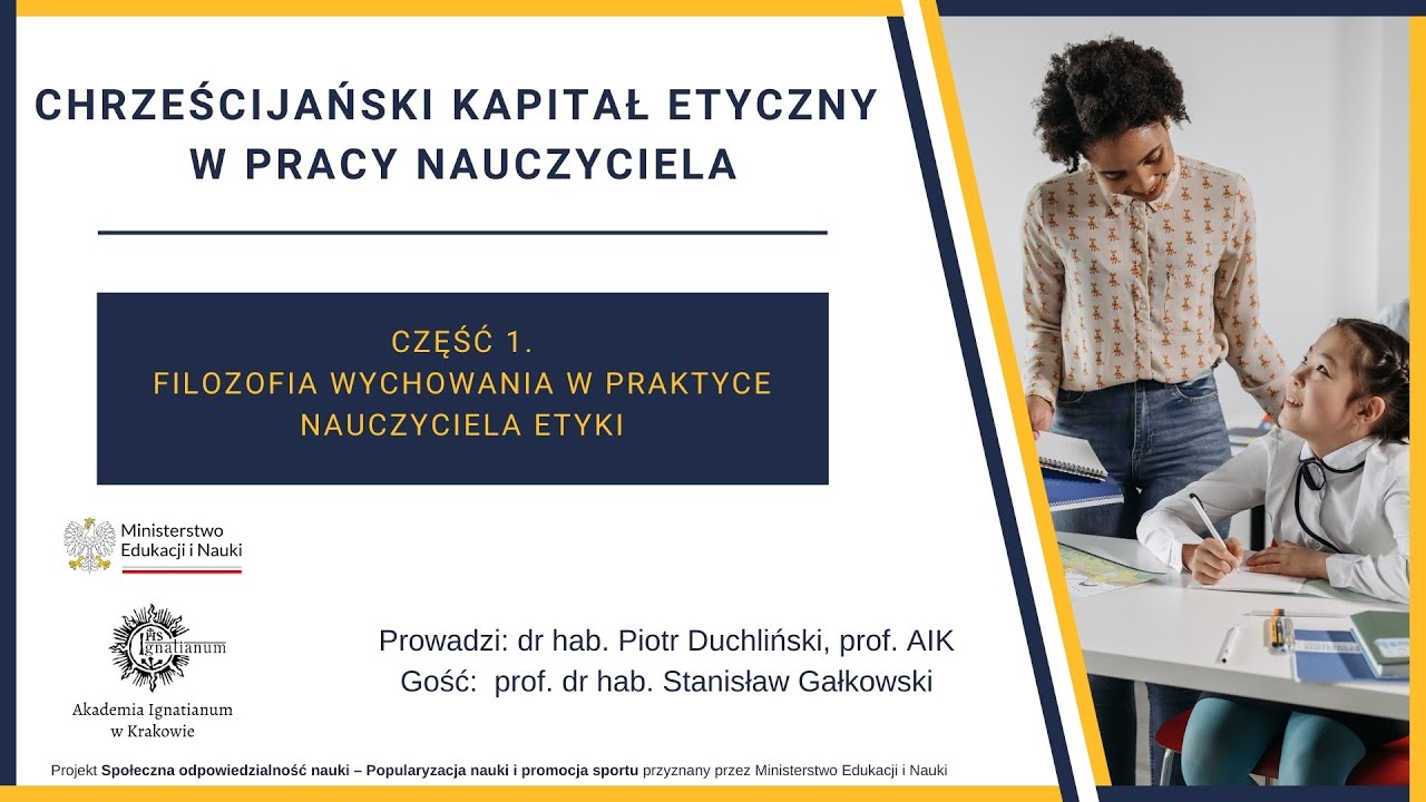 Filozofia wychowania w praktyce nauczyciela etyki
