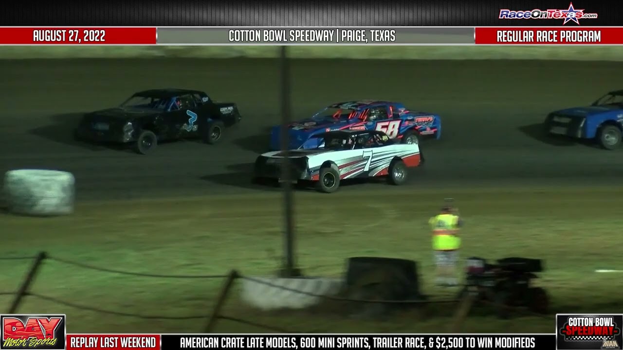 Super Tight Racing! | Cotton Bowl Speedway | Factory Stock Highlights 8-27-22
