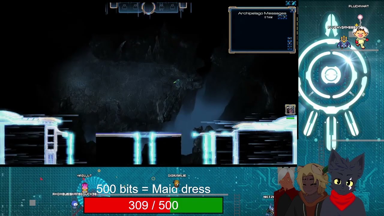 Archipelago randomizer with me (SC2), Yagu (Mario 64) And Nietzane (Sonic Adventure DX)