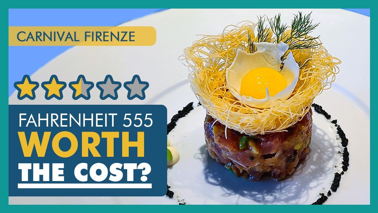FAHRENHEIT 555 Steakhouse | Carnival Firenze | Cruise Dining Experience